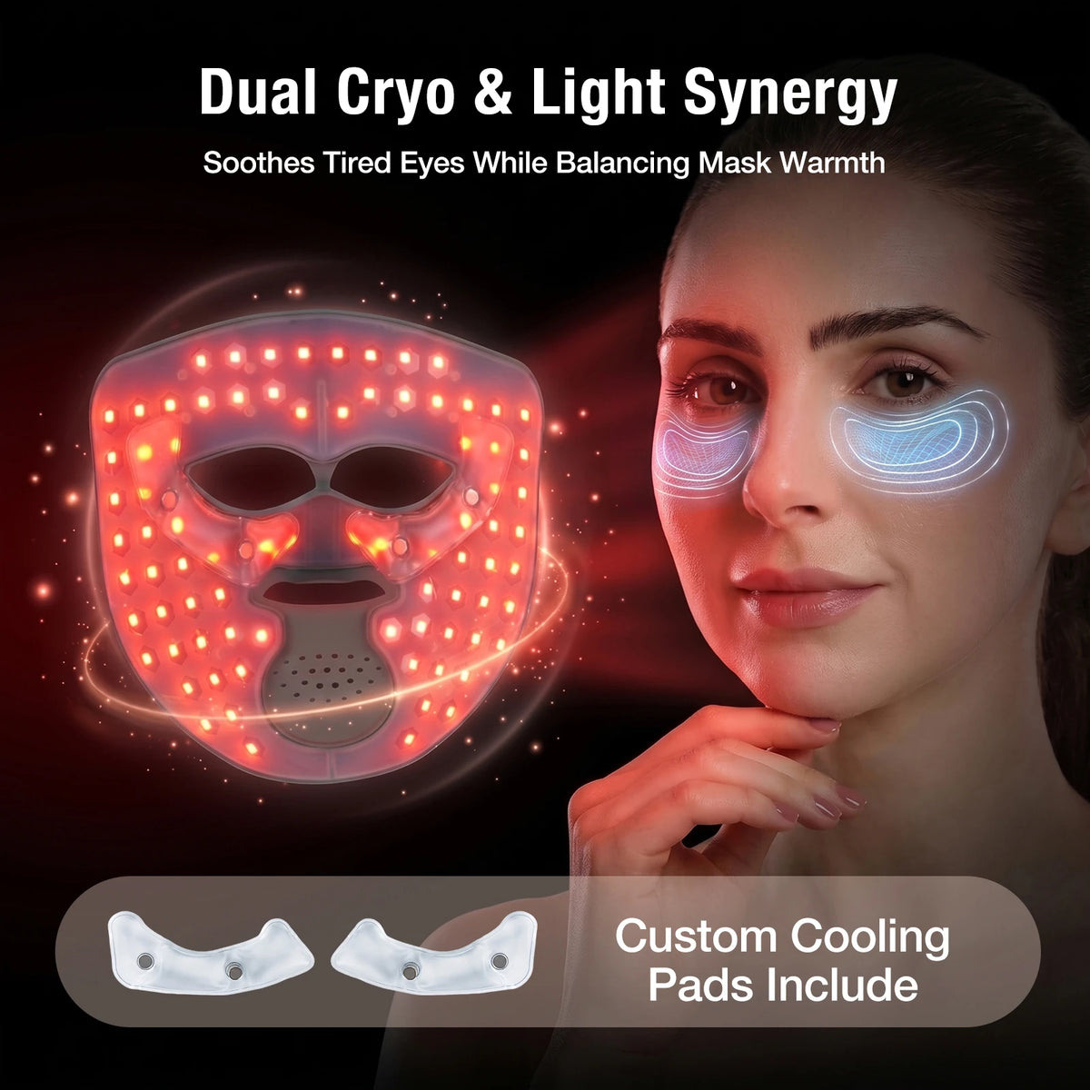 Season Dance GLOW 4D 940nm Dual NIR Wireless LED Mask